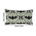 thumbnail image 3 of SLYNSHome Halloween Throw Pillow Cover Bat Vine Print Linen Textured Rectangular Decorative Cushion Case For Sofa Couch Living Room Spooky Fall Home Decor, 3 of 7