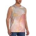 thumbnail image 2 of Haiem Men's Abstract Marble Texture Print Tank Tops Summer Sleeveless Cut Off Workout T-Shirts Fitness Vest Athletic Undershirts-X-Large, 2 of 8