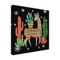 thumbnail image 2 of Trademark Fine Art 'Lovely Llamas III Christmas Black' Canvas Art by Mary Urban, 2 of 3