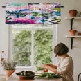 thumbnail image 5 of Colorful Plants Window Valance Curtain Abstract Art Rod Pocket Short Curtain for Living Room, Bedroom & Kitchen Window Decor 60x18in, 5 of 8