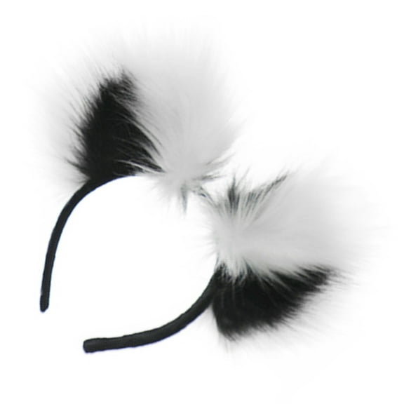 Yokua Halloween Headband Cartoon Raccoon Ear Shape Hair Hoop/Tail for Woman Girl