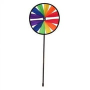 In the Breeze 2832 — Rainbow Single Wheel — Colorful and Fun Wind Spinner for Your Yard or Garden