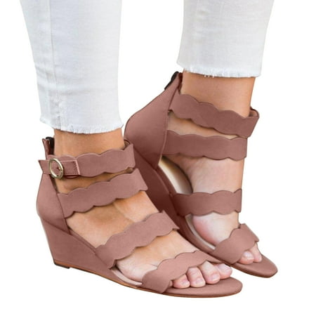 

Vedolay Nude Sandals for Women Sandals Women Summer Beach Sandals Black Sandals Flat Slippers Ring Toe Sandals Black 9.5