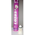 thumbnail image 2 of Lotus Falcon 63 Badminton Feather Shuttlecock , Good Flight And Stability | White , Pack Of 12, 2 of 4