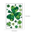 thumbnail image 3 of St. Patrick's Day Window Decorations, Reusable Spring Clover Stickers for Glass Window and Wall, Holiday Home Decor for St. Patty's Day, General Purpose Seasonal Adhesive Decoration, 3 of 6