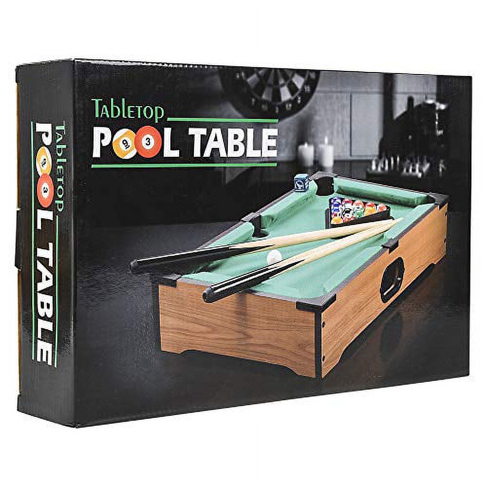Srenta Mini Pool Table - Mini Tabletop Portable Billiards Game for Adults, Kids, and Toddlers - Single Set - image 3 of 4