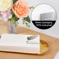 thumbnail image 4 of NOGIS 50PCS Paper Napkins - Disposable Napkins Built-in Flatware Pocket Prefolded Cloth Like - Heavy Duty Linen Feel Dinner Napkins for Party & Wedding & Events,White, 4 of 7