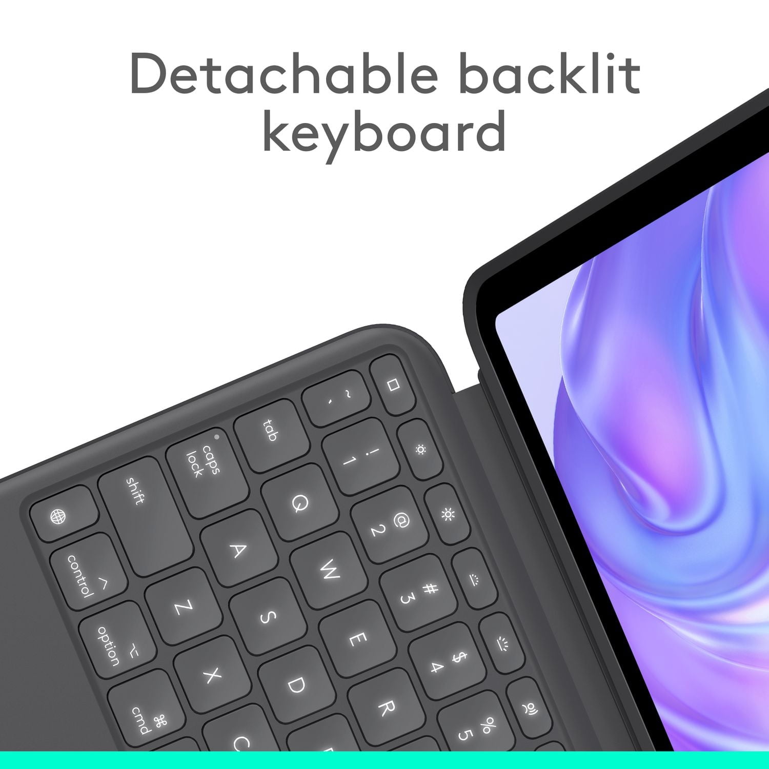 Logitech Combo Touch iPad Pro 11-inch (M4 & M5)(2024 & 2025) Keyboard Case - Detachable backlit keyboard with kickstand, comfortable typing, multi-use mode - Graphite