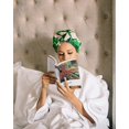 thumbnail image 4 of Luxury Shower Cap For Women, Waterproof Bowknot Bathing Caps, Reusable Shower Caps, Multi-Functional Shower Cap, Home Bathroom Headgear, 4 of 5