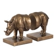 thumbnail image 2 of A&B Home Rhinoceroses Bookend - 2-Piece - Copper Finish, 2 of 5