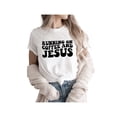 thumbnail image 1 of Running On Coffee And Jesus Cute Gift for Christian Funny Graphic Tee Faith Shirts Casual Short Sleeve Tee Tops, 1 of 7