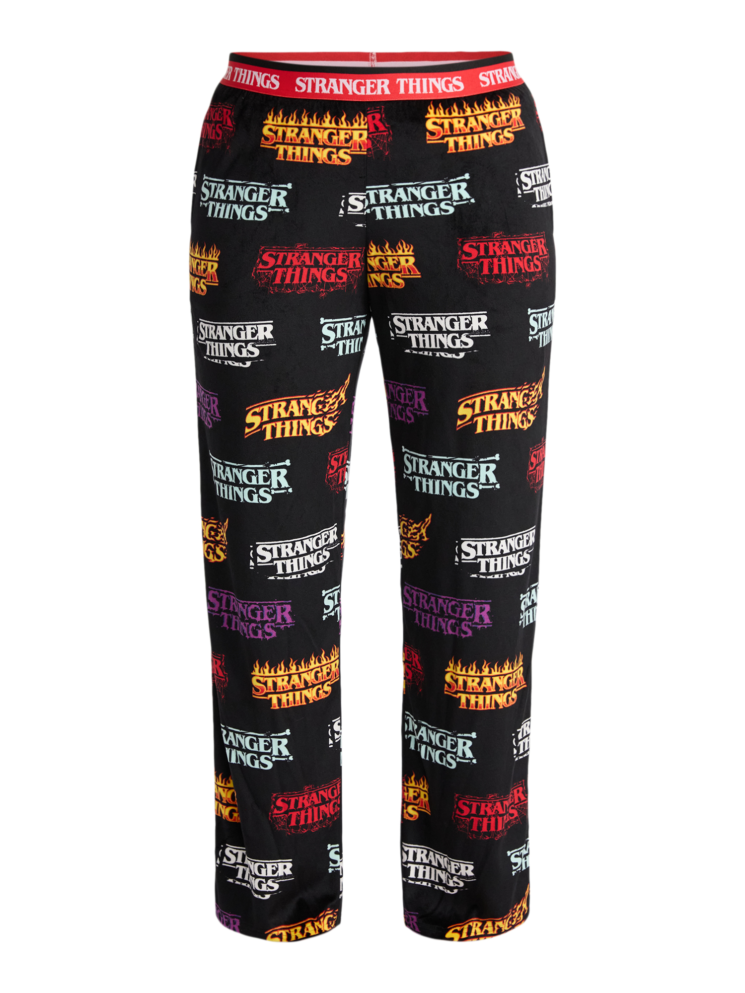 Netflix Stranger Things Women's and Women's Plus Velour Sleep Pants, Sizes XS-3X