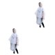 thumbnail image 3 of Toystoory Impermeable de moto Impermeable con capucha ropa de lluvia espesado EVA impermeable capa Camping turismo senderismo Ropa de lluvia blanco 2Conjunto, 3 of 6