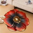 thumbnail image 4 of Rug 40x40cm Shaped Flower Diatom Pulp Carpet with QuickDrying and AntiSlip Features Washable Rug Red 40x40cm, 4 of 4