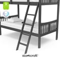 thumbnail image 6 of Storkcraft Caribou Twin over Twin Bunk Bed, Gray, 6 of 17