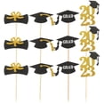 thumbnail image 1 of 12pcs Graduation Cupcake Toppers 2023 Cupcake Picks Graduation Party Decoration, 1 of 4