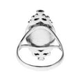 thumbnail image 4 of Bohemian Vintage Black Onyx Oval Statement .925 Silver Ring-11, 4 of 5