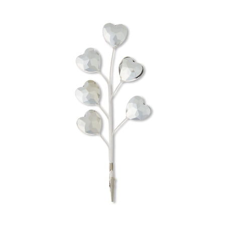 Valentine's Day Silver Facet Heart Clip, 9 in, by Way To Celebrate
