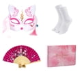 thumbnail image 2 of Bata kimono CRFASIBE talla 3XL con estampado de pavo real, set de 4 piezas, 2 of 6
