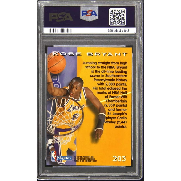 Kobe bryant rookie card gem fashion mint 10