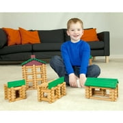 LINCOLN LOGS - Collectors Edition Village - 327 All Wood Pieces - Collectible Tin