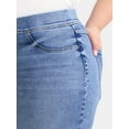 thumbnail image 4 of Terra & Sky Women's Plus Size High Rise Skinny Jeggings, Sizes 0X-4X, 4 of 5