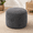 Grey-20"D x 20"W x 15"H, variant on Yellow 26"D x 26"W x 18"H Round Corduroy Stuffed Pouf Ottoman