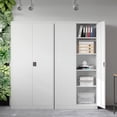 thumbnail image 5 of STANI Metal Storage Cabinet with Locking Doors, Garage Lockable Steel Cabinets with 4 Doors and 5 Shelves for Home, Garage, Pantry Workshop Warehouse, 5 of 7