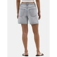 thumbnail image 3 of No Boundaries Denim Relaxed Fit High Rise Shorts, 6" Inseam, Women's, 3 of 5