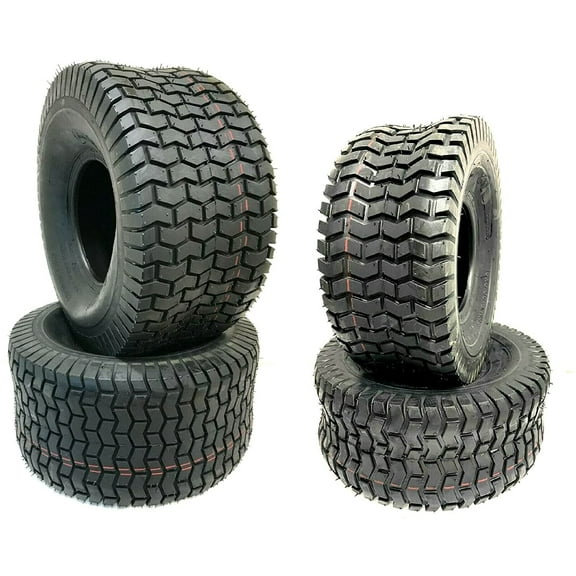 Four Lawn Mower Tires 15x6-6 20x8-8 4 Ply Four Pack Lawn Tractor Garden 20x8.00-8 15x6.00-6