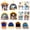 One color, variant on PTSPLLMY 72-Pcs Nativity Scene Craft Kit for Kids, DIY Christmas Tree Ornaments with Stickers, Manger Cards & Ribbons Gift Set