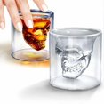 thumbnail image 4 of Creative Crâne Transparent Bière Vin Rouge Verre de Whisky Tasse 75ml, 4 of 5