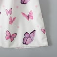 thumbnail image 6 of Favoffer Toddler Girl 4th Of July Butterfly Strap Dress, American Flag SunDress, Summer Short Dress for Beach, Celebration, Casual, Kids ( 1-6Y ), 6 of 7