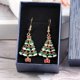 thumbnail image 5 of Jumpingount Nuevos pendientes de Navidad, joyería de muñeco de nieve de cristal, pendiente de tuerca de árbol de Navidad para mujer, accesorios Ropa, zapatos y accesorios Miscelánea TYPE1, 5 of 6