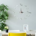 thumbnail image 4 of 2 3d wall clock  creative acrylic wall clock diy clock mute wall sticker clock factory supply 40cm black, 4 of 4