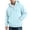 Sky Blue&14#0915, variant on Fabrcox Quarter Zip Hoodie Fleece Thermal Mens Sweatshirt Hoodie Oversized Daily Casual Streetwear Athletic Workout Fall Winter Warm Mens Pullover Hoodies Light Gray L