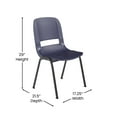 thumbnail image 4 of Navy Stack Chair-Black Frame, 4 of 4