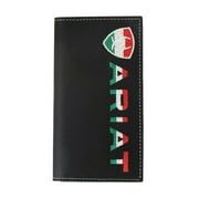 Ariat Mexican Flag Embroidered Black Rodeo Wallet A3555101