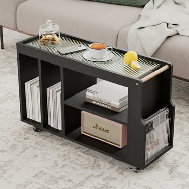 MEISSALIVVE Slim Side Table with Wheels,