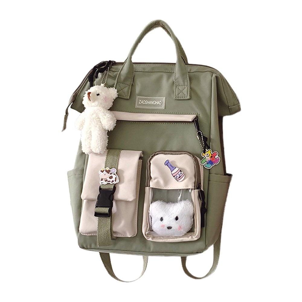 Ladies Backpack Women Contrast Color Preppy Style Sa881ca5eca024c53900ef34737e62  main image 2