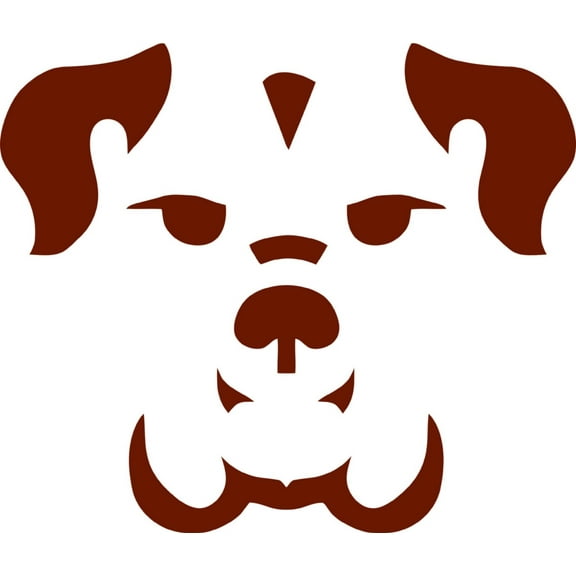 Dog Face Animal Picture Art - Kids Boys BedRoom Sticker Vinyl Wall Decal 12 X 15 Inches