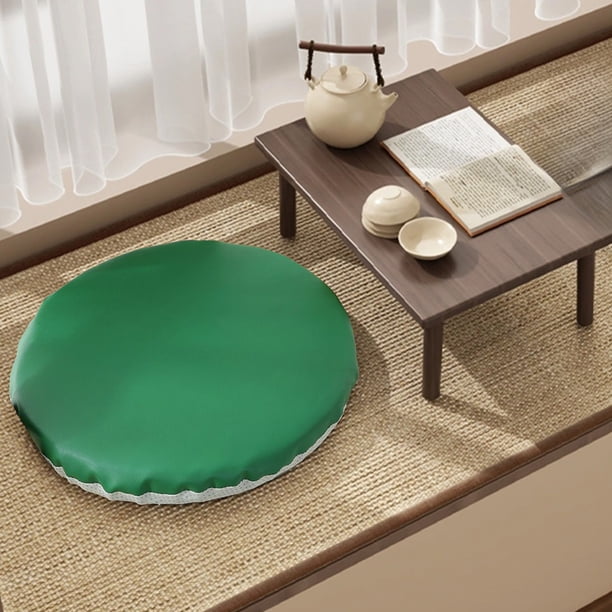 Cojín redondo para taburete, grueso y antideslizante, impermeable, color liso, para oficina y viajes, diseño ergonómico, duradero y cómodo.