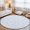 Blue, Slate, White, variant on Round Rugs 6Ft, Blue Flowers Round Area Rug Washable Indoor Throw Carpet, Spring Floral Elegant Pastoral Botanical Soft Non Slip Circle Rug for Office Cabinet Home Decor Aesthetic