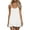 White, variant on Kukoosong Women's Spaghetti Strap Scoop Back Tie Mini Dress, Solid Color Ruffle Hem Loose Sleeveless Dress, Casual Summer Beach Short A-Line Sundress