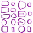 thumbnail image 5 of Earring Making Kits 18Set Polymer Clay Cutters Ideal For Artists And Hobbyists Purple Plastic Shape Cutting, 5 of 5