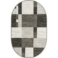 thumbnail image 3 of Unique Loom Autumn Collection Area Rug - Providence (3' 3" x 5' 3" Oval Gray/Ivory), 3 of 7