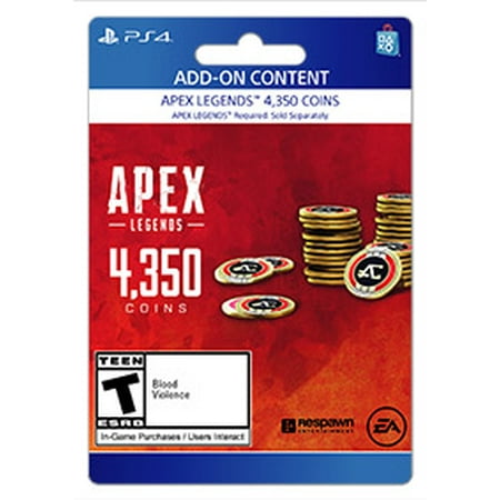 Apex Legends™ – 4,000 (+350 Bonus) Apex Coins, Electronic Arts, Playstation, [Digital Download]