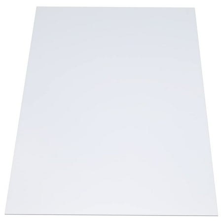 White Matte/Matte Rigid Vinyl Sheet - .030 inches (30mil) Thickness x 26 inches Wide x 52 inches Long for DIY, Display, Projects, Prints and Crafts, Pack of 4