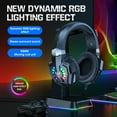 thumbnail image 4 of Gaming Headset for PS4, Gaming Headphones with Stereo Surround Sound & Noise Cancelling Mic, Lightweight Ergonomic Cool RGB Headsets for Xbox One, PS5, Nintendo Switch, PC, Mac, Mobile, 4 of 9