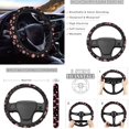 thumbnail image 4 of Uorisanigo Christmas Candy Gingerbread Man 10 Pcs Cars Seat Covers Sets Car Steering Wheel Cover Car Seat Belt Cover and Water Cup Coaster Comfortable Anti-slip Auto Cover for Cars SUVs, 4 of 7